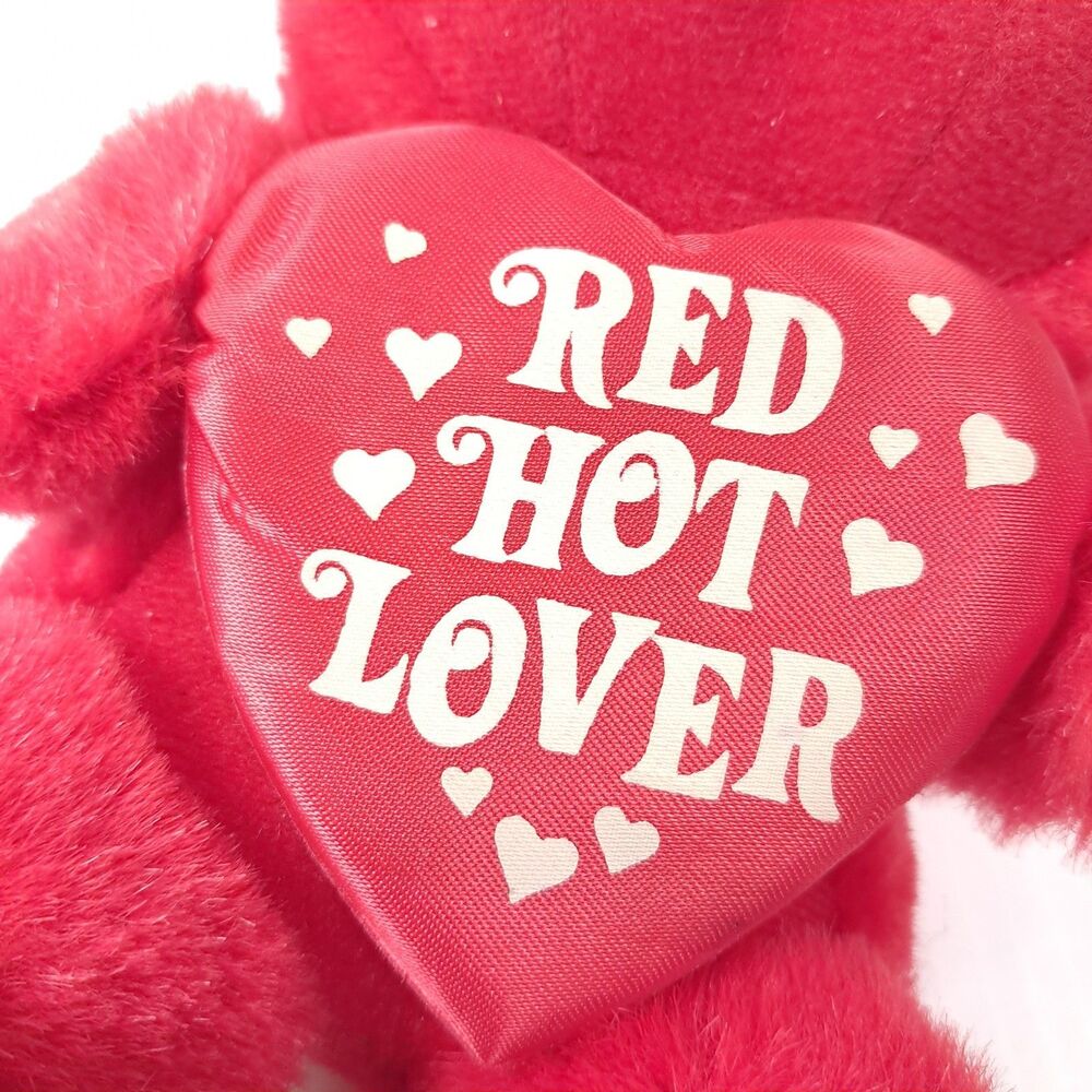 Vintage Dan Dee Red Hot Lover Plush Red Devil Valentine's Day Heart toy - Picture 3 of 5